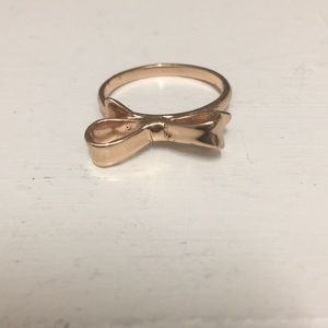 rose gold kate spade bow ring